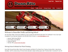 Tablet Screenshot of dunnritedrivingschool.com